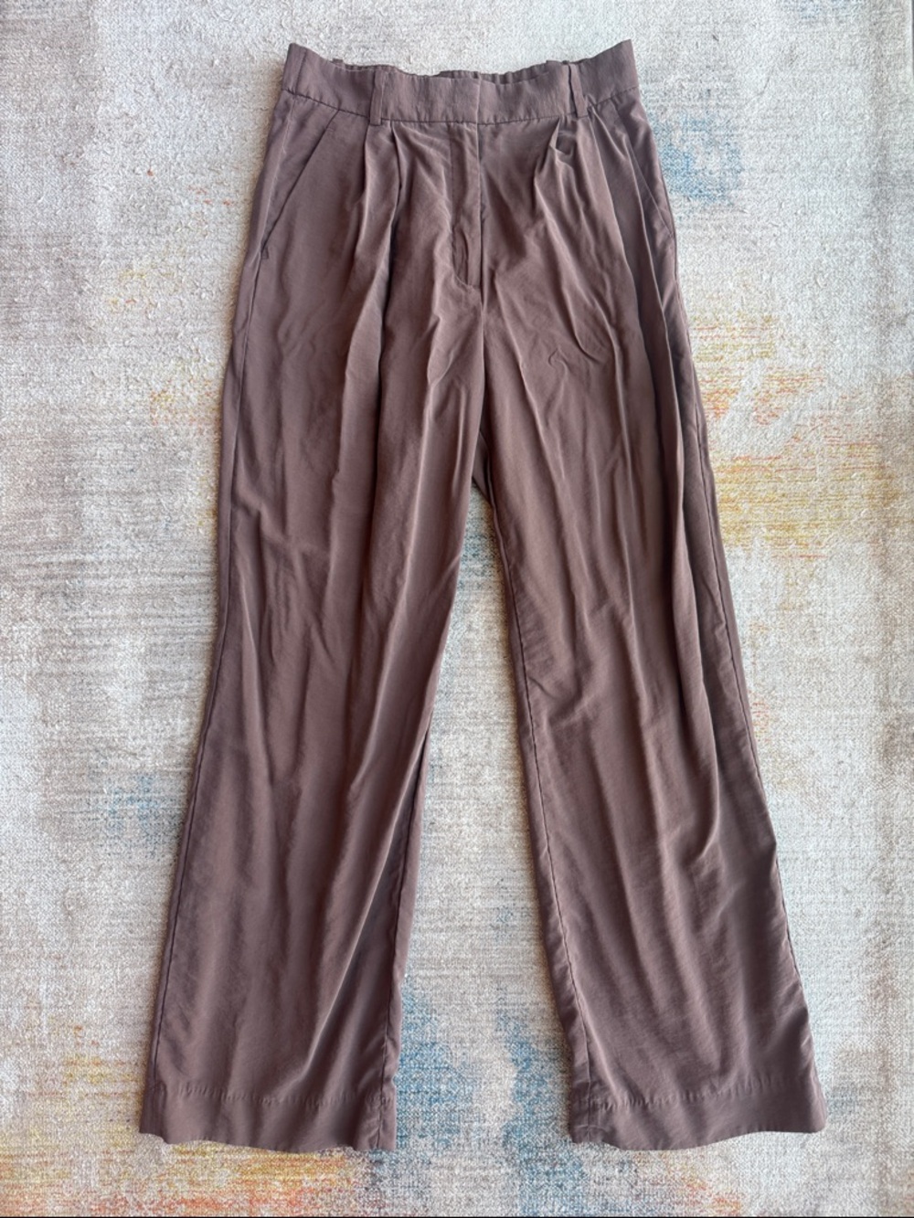 Abercrombie & Fitch Brown Wide-Leg Pants
